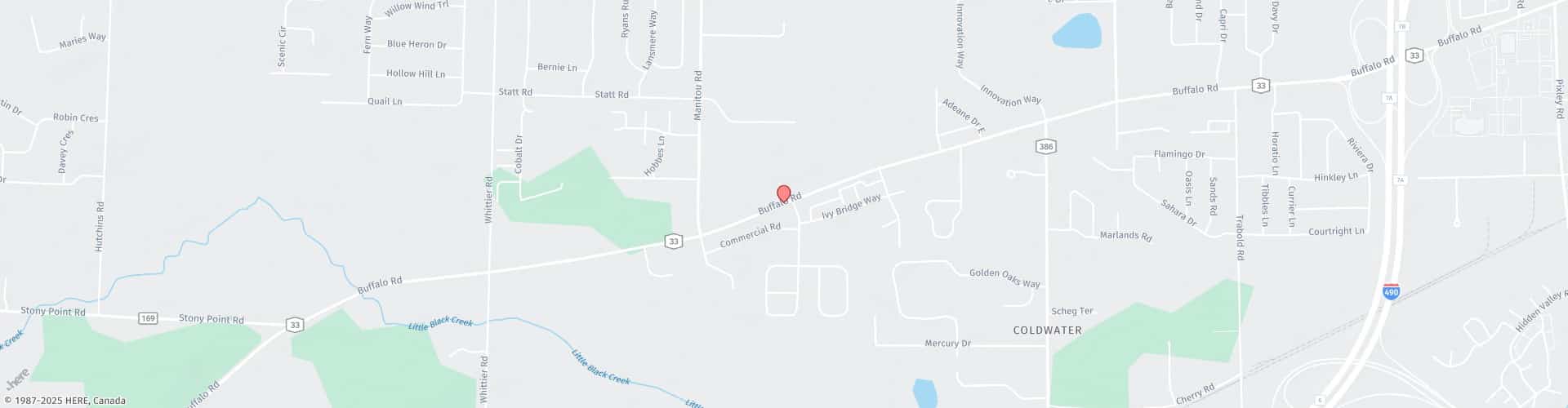 Location Map: 3505 Buffalo Rd Rochester, NY 14624